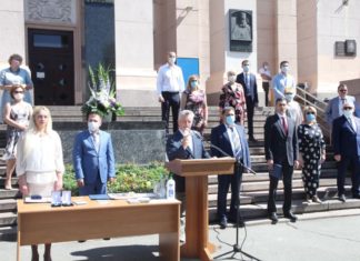 Президент НАМН України В. Цимбалюк взяв участь в урочистостях з нагоди випуску лікарів і провізорів 2020 р. НМУ імені О.О.Богомольця