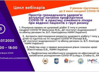 Простір громадського здоров’я: актуальні питання профілактики COVID-19 в практиці сімейного лікаря при веденні пацієнтів з груп ризику. Третій вебінар від 03.07.2020 р.