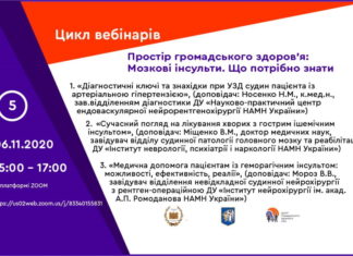 Вебінар “Простір громадського здоров’я: Мозкові інсульти. Що потрібно знати”. Анонс