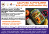Здорове харчування для дітей шкільного віку
