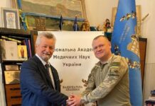 Робоча зустріч Президента Національної академії медичних наук України, академіка НАН і НАМН України Цимбалюка В.І. та командира легендарної 92 ОШБР імені кошового отамана Івана Сірка, Героя України полковника П.Ю.Федосенка
