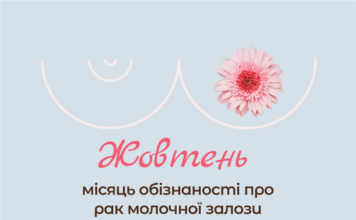Жовтень – місяць обізнаності із раком молочної залози