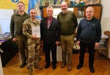 Зустріч Президента НАМН України та Героя України, полковника медичної служби ЗСУ Віктора Івчука