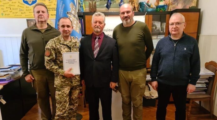 Зустріч Президента НАМН України та Героя України, полковника медичної служби ЗСУ Віктора Івчука