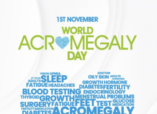 1 листопада – день поширення інформації про АКРОМЕГАЛІЮ