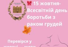 🎗️ 15 жовтня – Всесвітній день боротьби з раком грудей