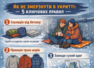 Як не змерзнути в укритті: 5 ключових правил безпеки в холодну пору року