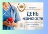 Вітання з нагоди Всесвітнього дня медичної сестри